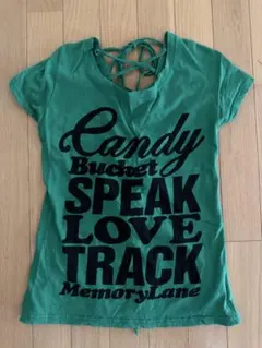 SHAKE SHAKE 半袖Tシャツ バックヒモ グリーンのサムネイル