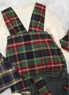 breeze あったかチェックジャンスカ　110