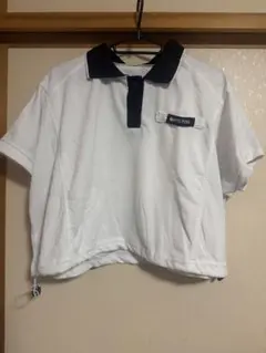 半袖 ポロシャツ Tシャツ 白 ホワイト ノーブランド フリーサイズ