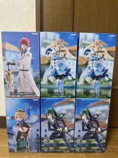 【6個】GIGO限定 リゼロ フィギュア フェルト ラインハルト ユリウス 6個】GIGO限定 リゼロ フィギュア フェルト ラインハルト ユリウス