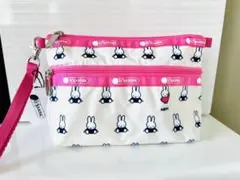 レスポートサック　ミッフィー　 2段ポーチ　　ピンク
