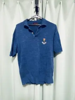 Ralph Lauren 青 半袖ポロシャツ