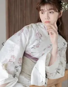 【翌日発送可】Dita 浴衣 桜花色の浮世花 浴衣・帯セットのサムネイル