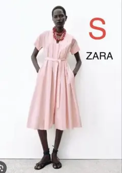 ZARA ZW COLLECTION シャツワンピース 半袖ワンピース