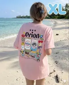 Orionビール ScoLar 半袖Tシャツ ピンク　オリオン×スカラー　コラボ