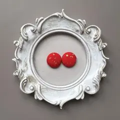 ER-3 七五三　和装　着物リメイク　イヤリング　赤金箔 髪飾り　753