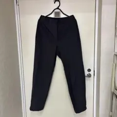 GUダークグレー スラックス ジッパーフライ