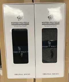 WESTERN POLO TEXAS メンズソックス 2足セット