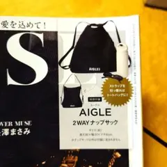 AIGLE 2WAYナップサック 約36cm×31cm×6cm