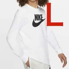 新品 ナイキ フューチュラ ロングスリーブTシャツ ホワイト Ｌサイズ 送料無料のサムネイル