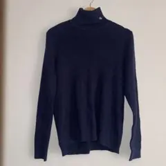 ラルフローレン　レディース　タートルネック　ニット　ネイビー