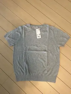ユニクロ　UVクルーネック　ニット半袖　Ｌサイズ