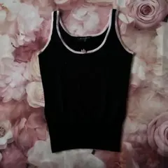 ジルスチュアート　ブラック ニットタンクトップ