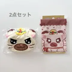 とっとこハム太郎 ふわふわフェイスポーチ ミニ巾着 タイショーくん ガチャ