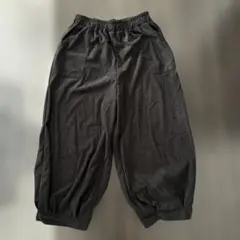 ブラックコーデュロイワイドパンツ新品未使用XLサイズ