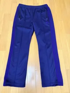 Needles トラックパンツ ネイビー パープル ナロータイプ