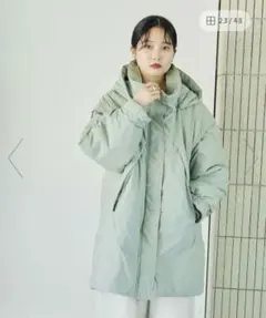 LEPSIM 撥水加工付きエアサーマルマルチWAYロングコート