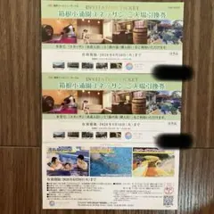 【お値下げしました】箱根小涌園ユネッサン、森の湯入場引換券のサムネイル