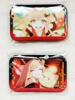 アマカノ2 スクエア 缶バッジ 黒姫結灯 2点セット 版画展 - メルカリ