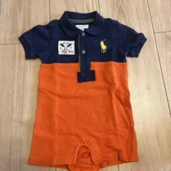 Ralph Lauren ネイビー/オレンジ ロンパース