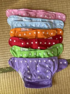 おむつカバー 6枚セット カラフル