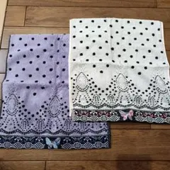 新品未使用☆ANNA SUI フェイスタオル 2枚セット