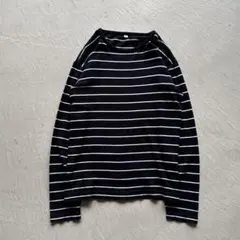 00s old uniqlo border l/s ボーダー ロンt 白 黒