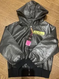 新品 JENNI love フェイクレザー フード付きジャケット 130