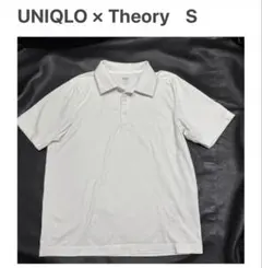 ユニクロTheory ホワイト ポロシャツ Sサイズ セオリー 半袖 白