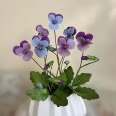 クレイフラワー　ビオラ(むらさき＊1)