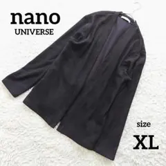 NANO universe　ナノユニバース　カーディガン　ブラック　黒　XLのサムネイル