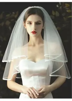 ウエディングベール コーム付 ミディアム ホワイト 結婚式