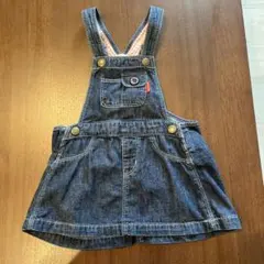 ジャンパースカート　デニム　ミキハウス