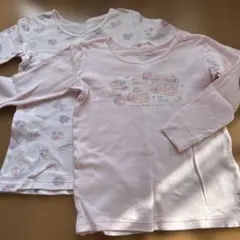 長袖肌着 ピンク ケーキ柄