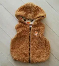 ミキハウス　ベスト　90cm　クマ　ボア
