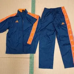 アディダス ジャージ 140サイズ ネイビー/オレンジ