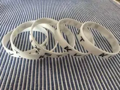 ロゴ入りホワイトバンド5本セット