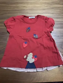 familiar ファミリア 半袖Tシャツ 90cm いちご