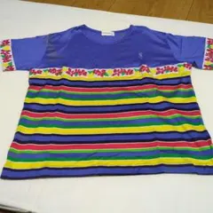 YSL ストライプ 花柄 Tシャツのサムネイル