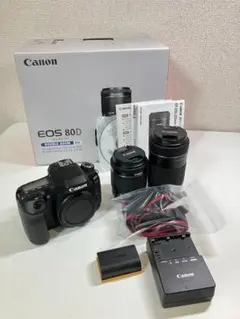 【美品】キャノン EOS 80D ダブルズームキットデジタル一眼レフ バッグ付き Amazon | Canon デジタル一眼レフカメラ EOS 80D ダブルズーム