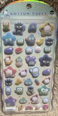 サンリオ コットンパフィ シール はぴだんぶい