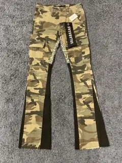 新品】 VALABASAS バラバサス フレアデニム 迷彩 カモ柄 サイズ29 