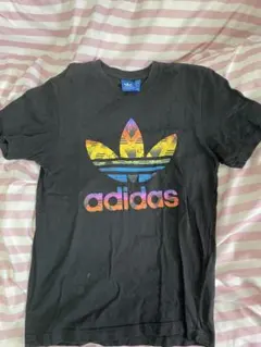 adidas カラフルロゴ Tシャツ M
