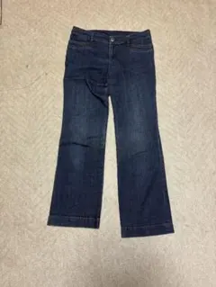 フレアデニムパンツ ダークブルー J.PRESS ジーンズ