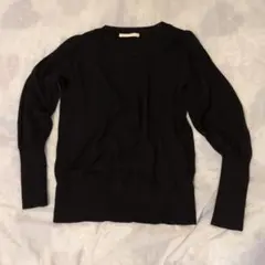 LOWRYS FARM 黒 長袖ニットセーターMサイズ