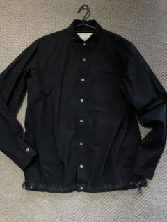 sacai ドローストリングシャツ　ネイビー　1