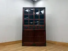 T8493☆美品☆岩谷堂箪笥食器棚☆71万☆欅☆南部鉄器金具☆伝統工芸☆ケヤキ☆ T8493☆美品☆岩谷堂箪笥食器棚☆71万☆欅☆南部鉄器金具☆伝統工芸