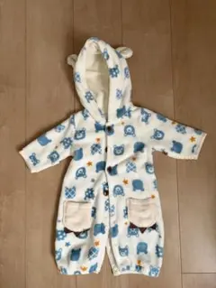 フード付きクマ耳ロンパース 50-70cm