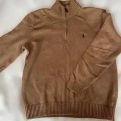 Ralph Lauren ベージュ ハーフジップセーター
