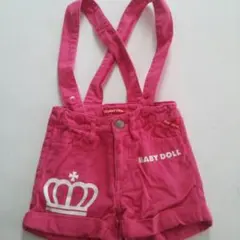 ベビードール サロペット デニム BABYDOLL ピンク オーバーオール
